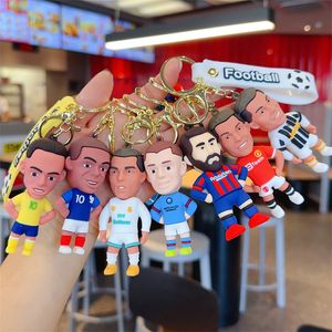 Cartoon Football Star 3D Doll Wiselant Breychain Doll Car Bag