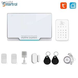 Alarmsystem Smartrol WiFi Security Alarm System Tuya Smart Alarm Sensor Kit Remote Monitoring Fire Burglar Home Safety Protection Alarm WX