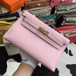 Designer Handbag Keliys Genuine Leather 7A 22cm totes pochette bag designers purse luxury handbag handmade quality pink black brown etaupe colors swift leather w