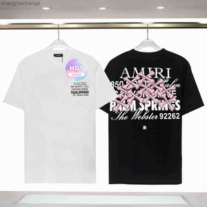 Trend Original 1to1 Amirirs t Shirts Designer Bar Club Personalized Round Neck Fashion Trendy Mens Short Sleeve 2024 Summer New T-shirt with Logo