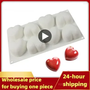 Baking Moulds Cavity Heart Silicone Cake Mold For Valentine's Chocolate Mousse Dessert Jelly Pudding Bread Bakeware Pan Decorating Tools