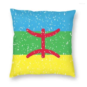 Подушка круто флаг Amajigh Square Cover Coctor 3d двух боковой печати Morocco Amazir Imazighen для гостиной
