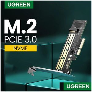 Computer Interface Cards Controllers Ugreen PCIe To M2 Adapter NVME PCI Express X16/8/4 SSD M.2 Корпус 32 Гбит/с.