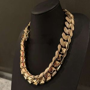 30mm Hiphop Iced Out Gold Plated Custom Halsband Sterling Sier Cuban Link Chain