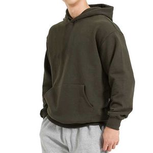 Herrtröjor tröjor högkvalitativa herr hoodie hösten casual lös huvtröja herr bomullssportskjorta herrar solid zippered topl2405