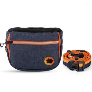 Dog Carrier Training Belt Bag Ergonomic Fit Waist Not Loose Large Capacity For All Your Needs Blue Grey Pet Kit Treat