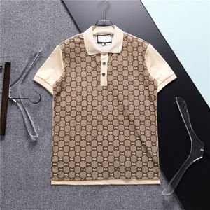 قميص بولو مصمم بولوس القمصان القطن Cotton Men's T-Shirt Leisure Street Microfiber Microfiber Short