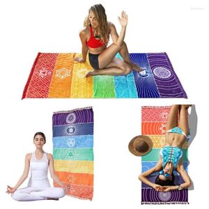 Filtar 2024 S The Middle East Vintage Round Tapestry Wall Hanging Beach Throw Handduk Yoga Mat Boho Decor Filt