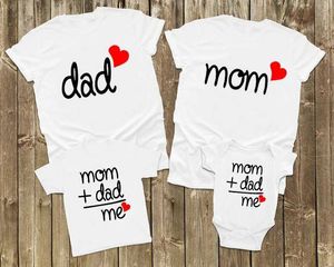 Familienübereinstimmende Outfits Mama Papa me familienübereinstimmende Kleidung Dad Dad Daddessen Sohn Kleidung T-Shirts Dad Kind Vater Kind T240515