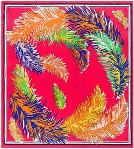 2019 novo lenço de seda de alta qualidade de seda moda de estilo étnico de penas de vento lenço de seda lenço de seda lenço de seda5901294