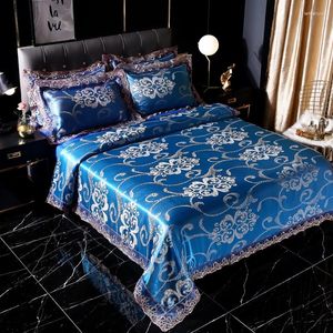 Bedding Sets CHICIEVE Printed Solid Home Set 4-7pcs High Quality Jacquard Luxury Silk Style