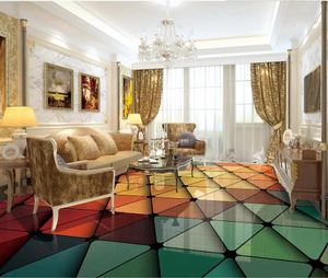 Sfondi decorazione per la casa decorazione da carta da parati 3d waterpaper impermeabile semplice pavimento triangolare geometrico