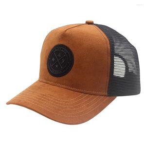 Ball Caps 2024 Cross Border Round Label Letter Grid Baseball Cap Spring And Autumn Outdoor Men's Women's Casual Sunshade