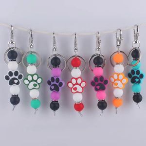 Creative DIY cartoon dog claw keychain pendant bag pendant small accessories
