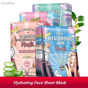 Tea Tree Oil Essence Moisturizing Masks Sheet Natural Organic Beauty Skincare Hydrating Facial Mask for Men Women 7809