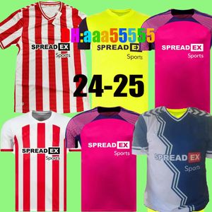 Sunderland 24 25 Home Away Soccer Jerseys Stewart Simms Roberts Amad Clarke Dajaku Embleton Evans O'Nien 2024 2025 Camisa de futebol Pritchard