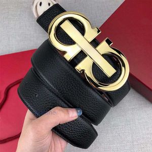 Mens Woman Belt Casual Smooth Buckle Belts Fashion Designer 14 Style Optional Width 10a Quality