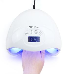 2018 Sun5 Plus Nail Dryer 48W Dual UV LEDランプネイルドライヤー用ゲルポリッシュ硬化光硬化センサーY181009073166006
