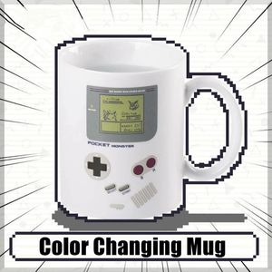 Mugs 300ml Game Machine Temperature Color Changing Coffee Mug Ceramics Heat Sensitive Cup Breakfast Milk