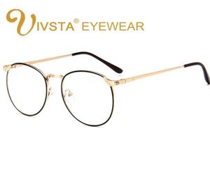 IVSTA Oversized Glasses Men Fashion Big Large Gold Metal Optical Frame Degree Prescription Lenses Myopia Round oval spring hinge7840081