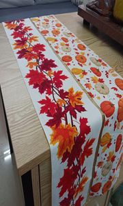 Ação de Graças Runner Runner Maple de Maple Folhas de Férias Mesa de Jantar Decoração de Autumn para Decoração de Festa em Casa ao ar livre7447190