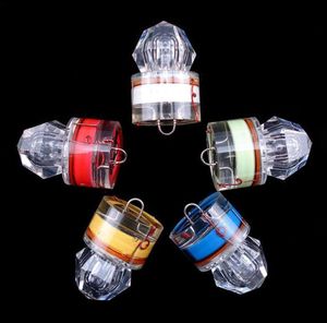 Led Diamond Fishing Flashing Light Deep Drop Underwater Acrylic Bait Lure Squid Strobe Lights 5 Colors for Choose201f6164635