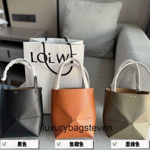 Sacchetti di puzle designer di loeiwe per le donne 2024 Nuova borsa pieghevole pieghevole pieghevole per borse da donna originale 1: 1 con logo e scatola reali