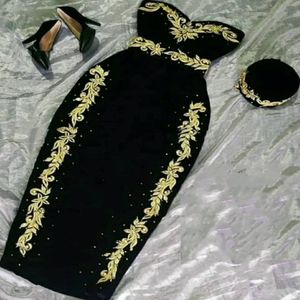 mała czarna sukienka Algierska wieczorna sukienki koktajlowe arabskie złote aplikacje aksamitne zielone suknia balowa karakou marokańska sukienka imprezowa kaftan 270U