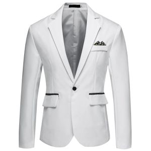 Business Slim Fit Single Buttons Suits Jacke Männer lässig Mode Hochzeitsbräutigam Smoking Blazer Coats Party Anzug 240430