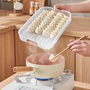 Storage Boxes Bins 3/4 layer Wonton garbage storage container sealed fast freezing garbage bin durable with timer for kitchen supplies S24513