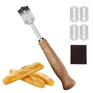 Pişirme aletleri el ekmek topal bıçak ve hamurlu golcü için hamur puanlama aracı