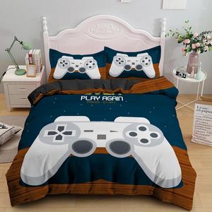 Bettwäsche Sets 2/3 PCs Gamer Bettdecke Cover Set Cartoon Luxusgeschenk für Kinder Jungen Mädchen Spiel King Quilt Tröster Covers Bettinten