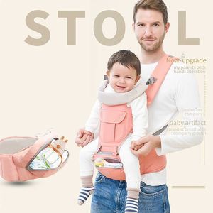 Taşıyıcılar Sırt Çantaları Ergonomik Bebek Taşıyıcı Bebek Ayarlanabilir Hipseat Sling Ön Bakış Seyahat Etkinliği Dişli Kanguru Bebek Sarma 0-24 Ay Y240514