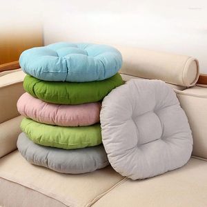 Kissen runder Stuhl für Esszimmer Feste Farbe Sofa bequemer Sitz Japan Tatami Gebet Gesäßmatte Wohnkultur