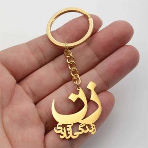 Keychains Lanyards Jeshayuan Persian Farsi Poem Pendent Keychain for Women Men Life Freedom Zan Zendegi Azadi Keyring rostfritt stål smycken Y240510