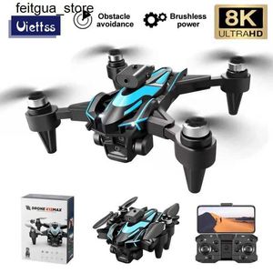 Drönare Professional K12 Max Drone 8K HD Camera Hinder Undvikande i flygfotografering Borstlös Motor Foldbar RC Fyra helikopter Childrens Toys S24513