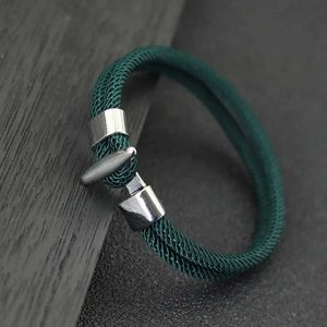 Braccialetti di fascino Bracciale corda di Noter Bracciale Homme Viking Pirate Braclot Outdoor Sopravvivenza Accessori da campeggio per campeggio Pulsera Hombre Men Cord Brazalete Y240510