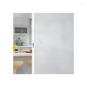 Оконные наклейки 200x60 см самоклеящаяся кухня для ванной комнаты дома Стекло для конфиденциальности матовая белая цветовая тепло управление тепло