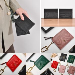 Färgglada läderkredit -ID -korthållare handväska kvinnor lyxdesigner fårskinn plånbok väskor fodral mens kort väska kort hållare utomhus par stilar coola studenter