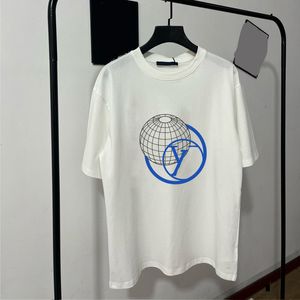 Summer Tshirt Mens Designer T-shirt Men USA Luxury Streetwear Classic Brand Mönster Print Ny mode av hög kvalitet Vita skjortor Män kläder CRD2405135-8