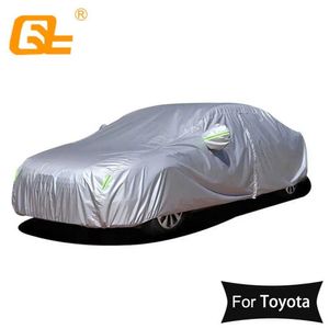 190T Universal Car Covers Outdoor Sun Dustprostic Rain Rain Rainest Shropething для Toyota Camry Corolla Rav4 Yaris Reiz T240509