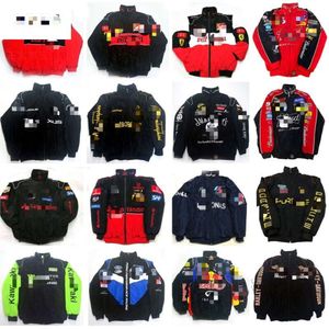 F Racing American Jacket Men S Baseball Mulher Motocicleta Montagem Casaco Bordado de algodão à prova de vento UIT