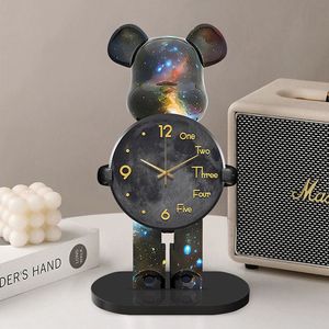 Creative desk clock study bedroom home modern simple silent