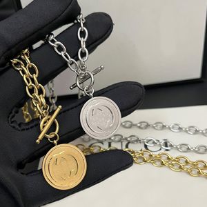 Designerskie naszyjniki marka wisiorek 18k złoty srebrny stal nierdzewna choker naszyjnik łańcuch dla mężczyzn dla kobiet akcesoria biżuterii ślubnej