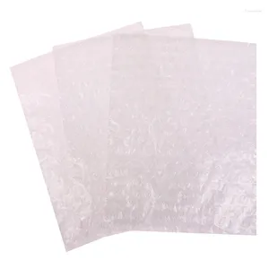 Förvaringspåsar 100st Pe Protective Wrap -höljesvitt bubbla skum förpackning Clear Suffsäker väska dubbelfilm dämpning