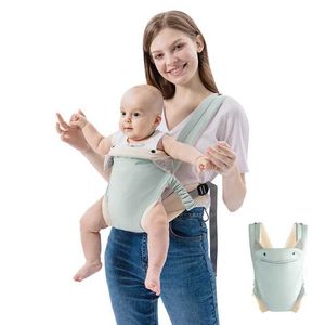 Transportörer Slings ryggsäckar Baby Carrier Sling Wrap Simple Portable Newborn Toddler Ryggsäck 0-36M Multifunktion Kangaroo Wrap New Born Girl Boy Party Y240514