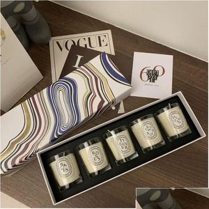 Candles Christmas Gifts Set Luxury Dip Collection Scented Fragrance Per Birthday Party Favors Home Decorations Drop Delivery Garden De Otjur