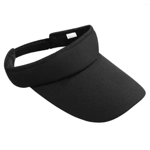 Berets Vorcool Sun Visors Regulowany sportowy kapelusz do ćwiczeń podróżniczych (czarny)