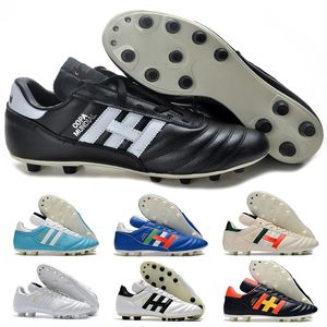 Fotbollskor Copa -ikonen Mundial Federations Pack Mundial .1 FG Core Black Footwear Metallic Mens Soccer Shoes Tyskland Argentina Spanien Tyskland Mexiko Sky Blue Cleats