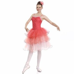 Stage Wear Fairy Tutu Dance Dress Kobieta klasyczna taneczna balerina nakolu